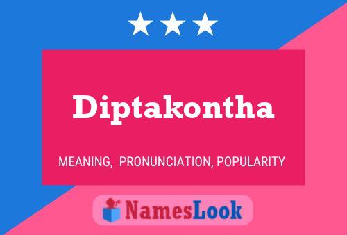 Diptakontha Namensposter