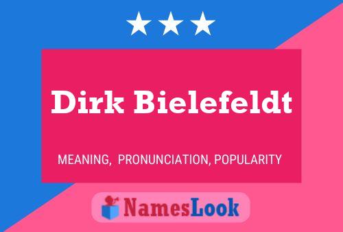 Dirk Bielefeldt Namensposter