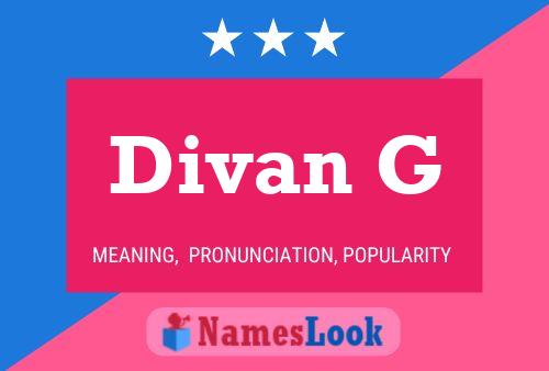 Divan G Namensposter