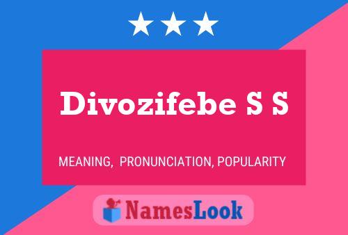 Divozifebe S S Namensposter