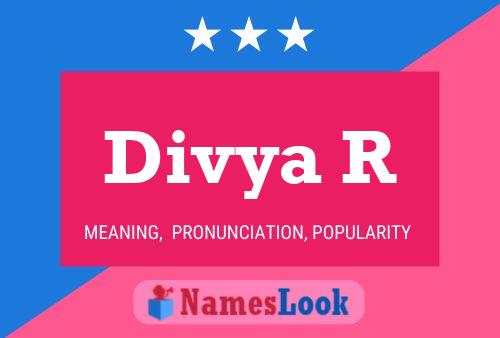 Divya R Namensposter