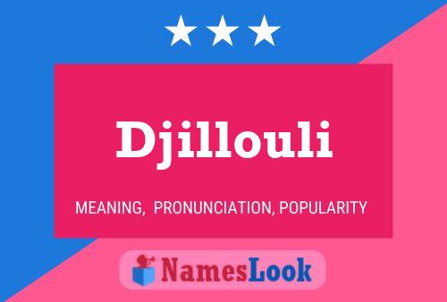 Djillouli Namensposter