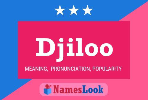 Djiloo Namensposter