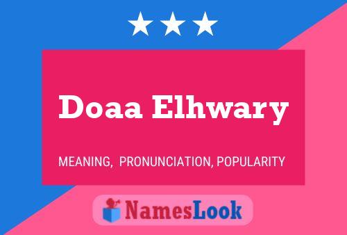 Doaa Elhwary Namensposter