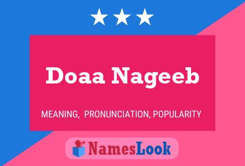 Doaa Nageeb Namensposter