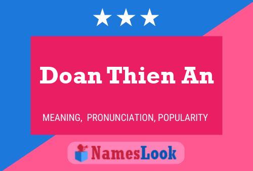 Doan Thien An Namensposter