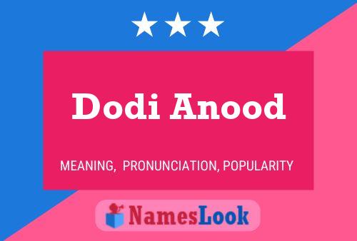 Dodi Anood Namensposter