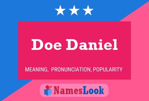 Doe Daniel Namensposter