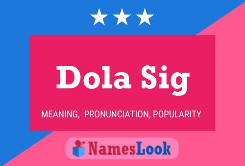 Dola Sig Namensposter