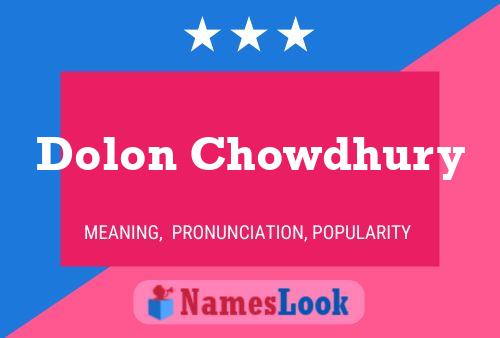 Dolon Chowdhury Namensposter