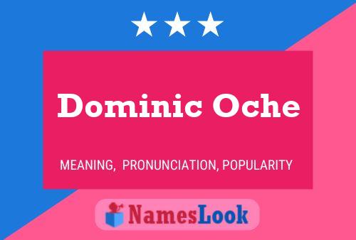 Dominic Oche Namensposter