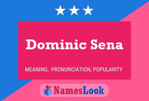 Dominic Sena Namensposter