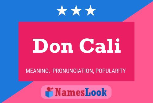 Don Cali Namensposter