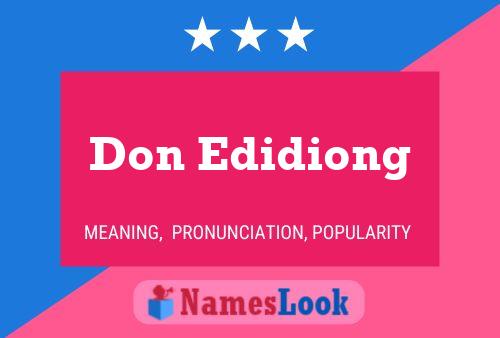 Don Edidiong Namensposter