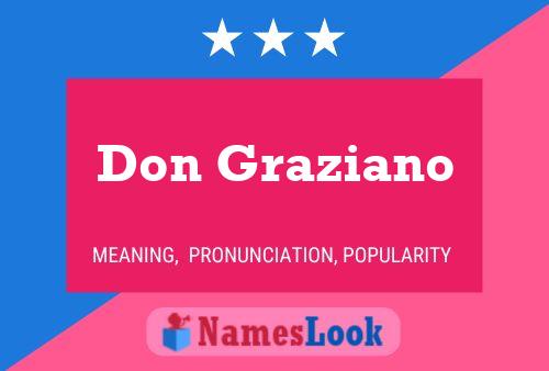 Don Graziano Namensposter