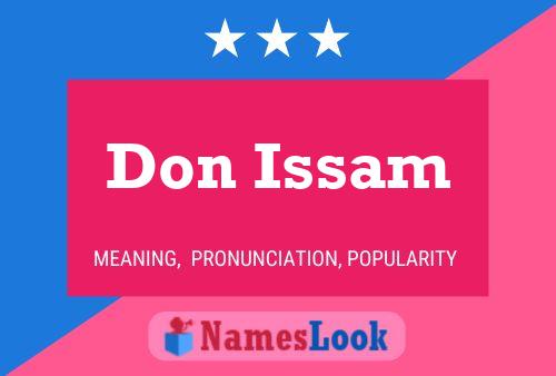 Don Issam Namensposter