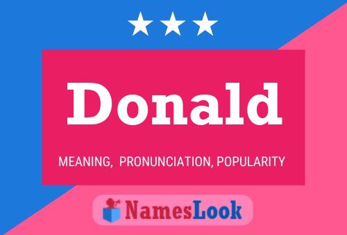 Donald Namensposter