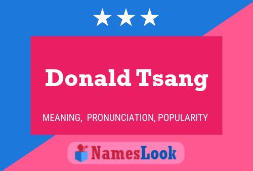 Donald Tsang Namensposter