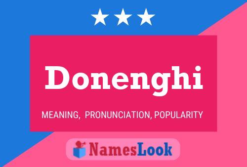 Donenghi Namensposter