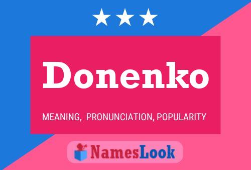 Donenko Namensposter