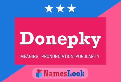 Donepky Namensposter