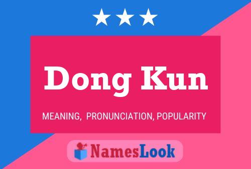 Dong Kun Namensposter