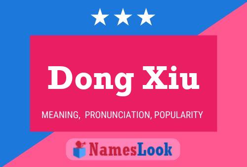 Dong Xiu Namensposter