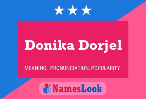 Donika Dorjel Namensposter