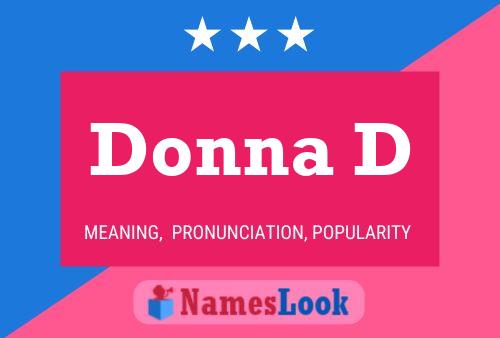 Donna D Namensposter