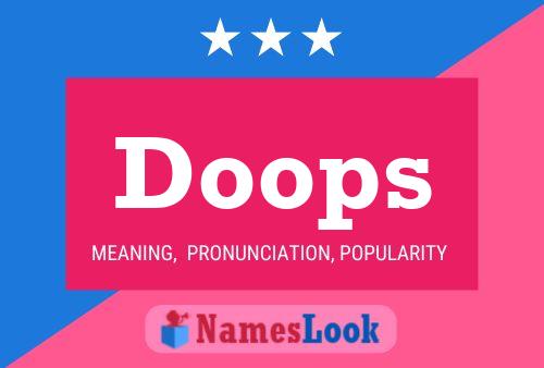 Doops Namensposter