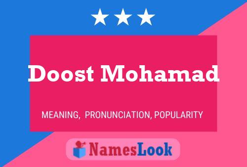 Doost Mohamad Namensposter