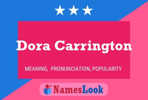 Dora Carrington Namensposter