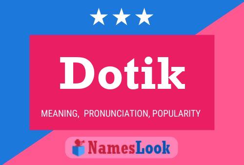 Dotik Namensposter