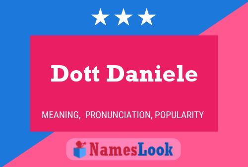 Dott Daniele Namensposter