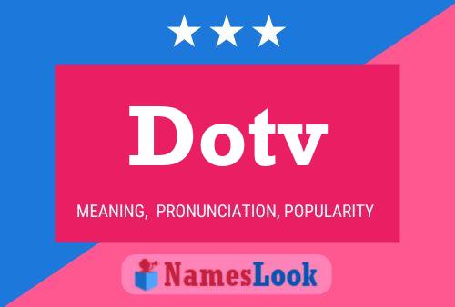 Dotv Namensposter