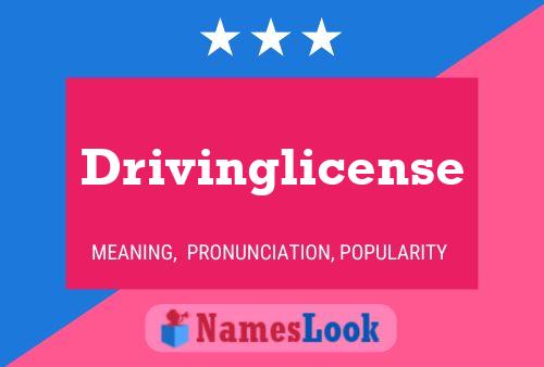 Drivinglicense Namensposter