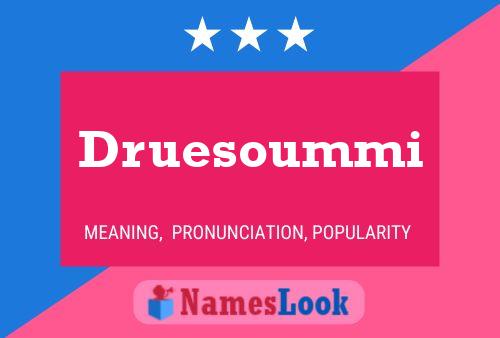 Druesoummi Namensposter