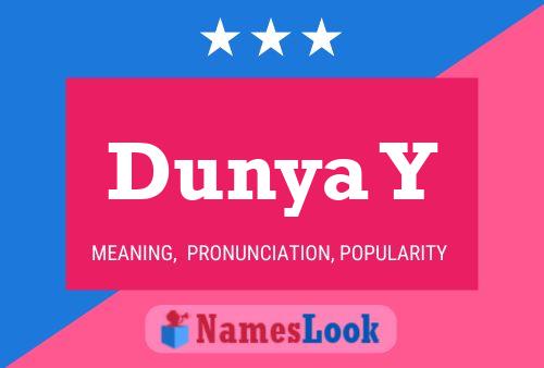 Dunya Y Namensposter