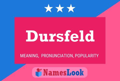 Dursfeld Namensposter