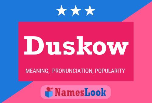 Duskow Namensposter