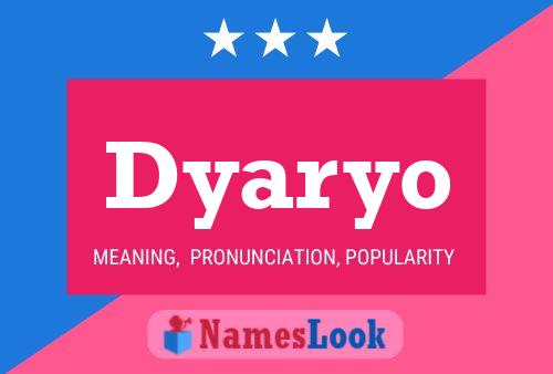 Dyaryo Namensposter