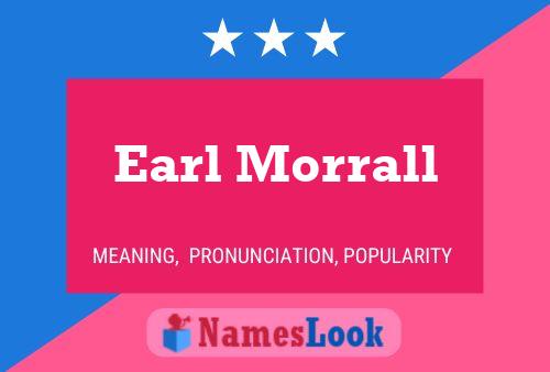 Earl Morrall Namensposter