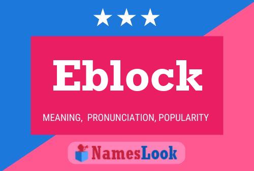 Eblock Namensposter