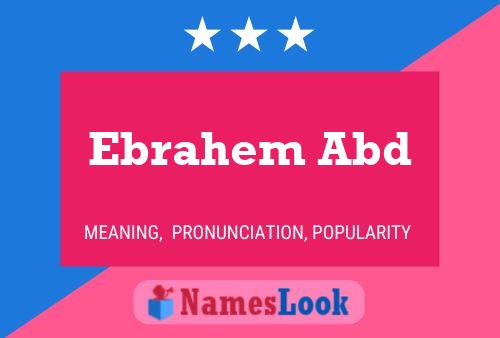 Ebrahem Abd Namensposter