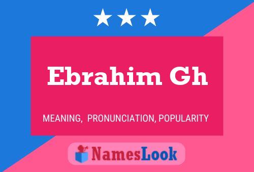 Ebrahim Gh Namensposter