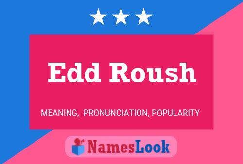 Edd Roush Namensposter