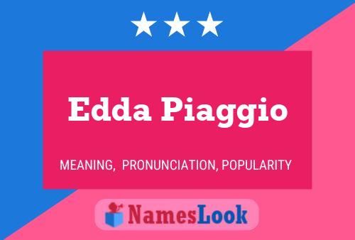 Edda Piaggio Namensposter