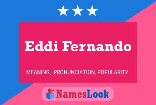 Eddi Fernando Namensposter