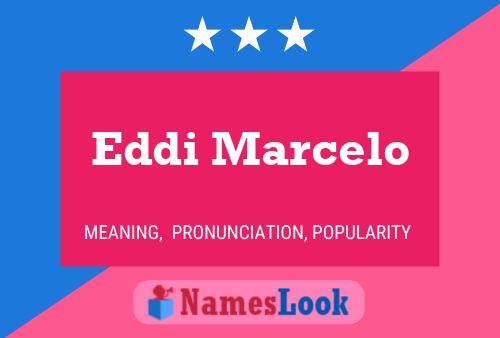 Eddi Marcelo Namensposter