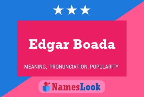 Edgar Boada Namensposter